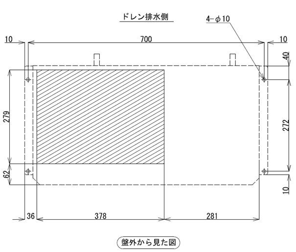 ENC-G820EXE 取付加工図