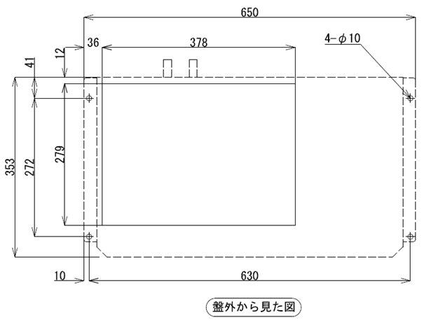 ENC-GR1000EX-eco 取付加工図