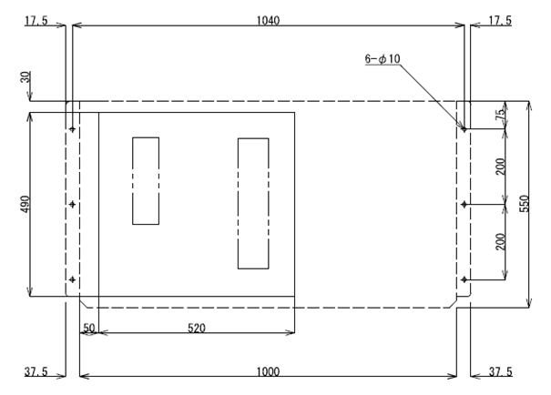 ENC-A3500EX 取付加工図