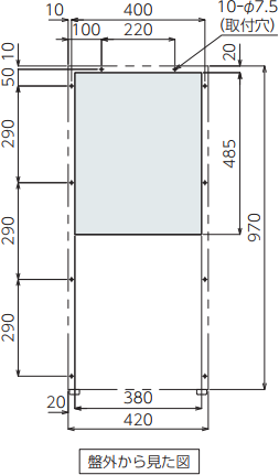 ENC-AS510HDS 取付加工図