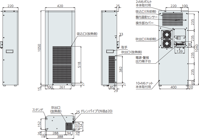 ENC-AS1000HDS-DC 外形寸法図