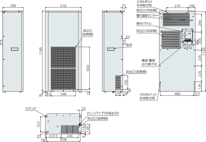 ENC-AS2000HDS 外形寸法図